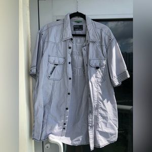 Short-sleeved button down